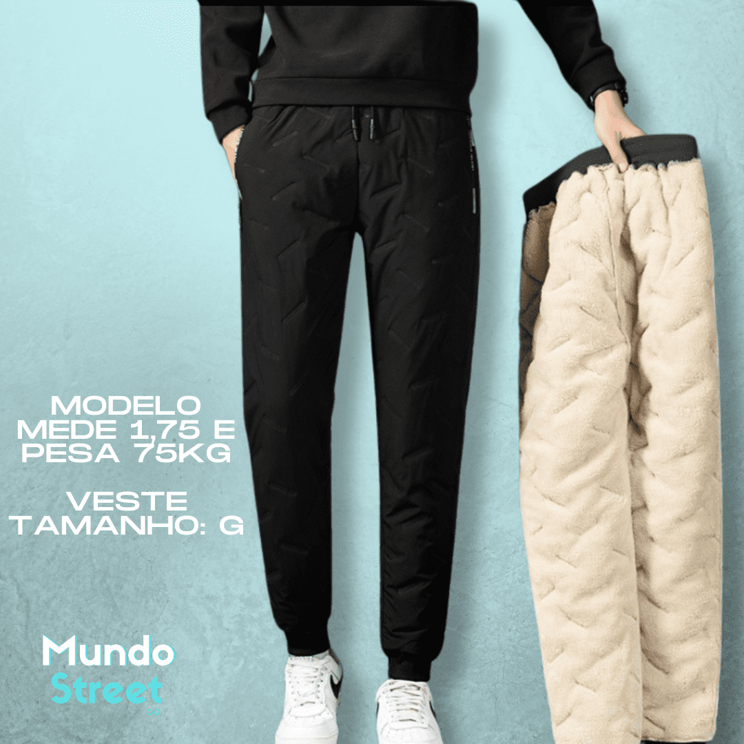 Calça Impermeável e Aveludada + 4 Cuecas Premium Respiráveis