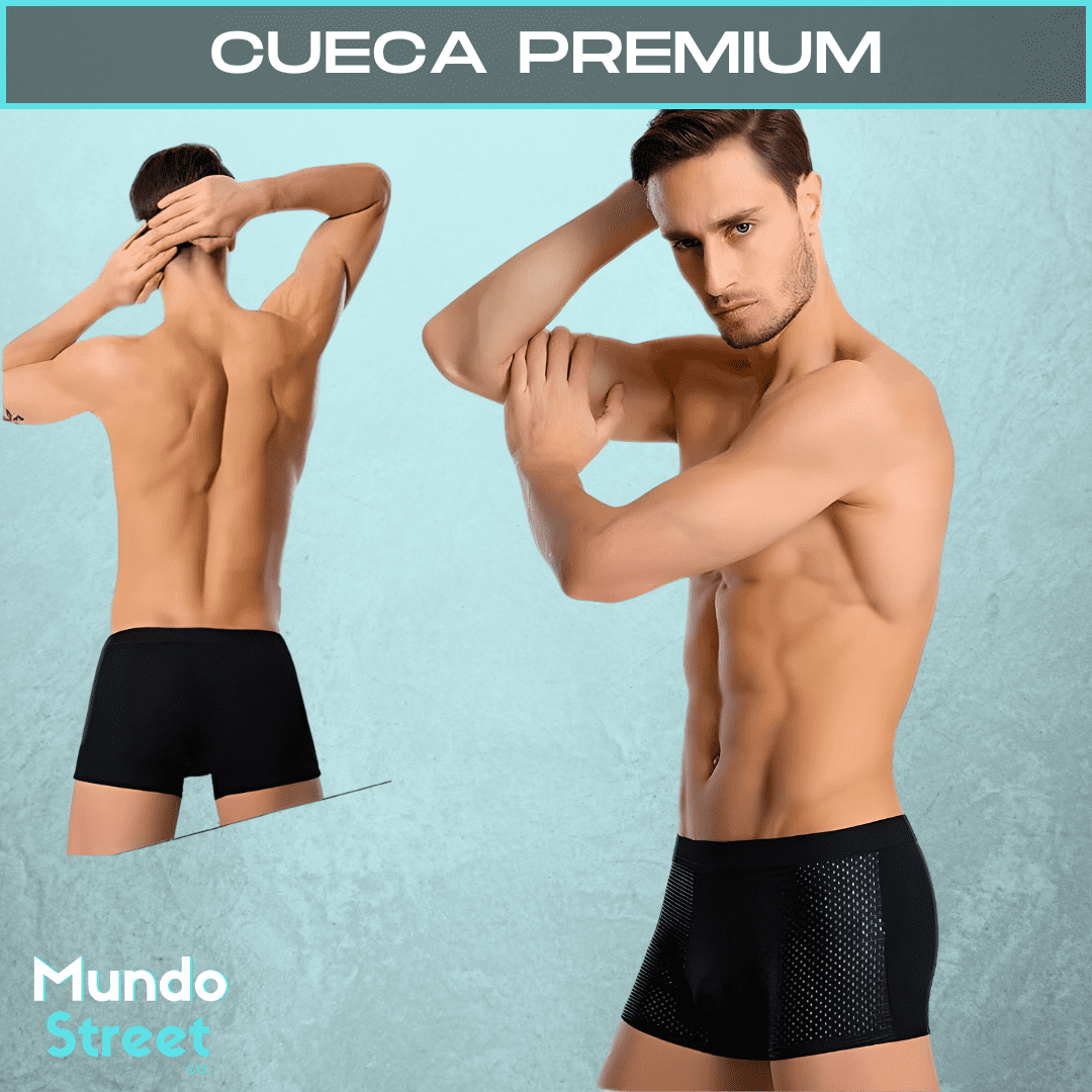 Kit Cuecas Premium + Carteira Slim + Relógio All Black