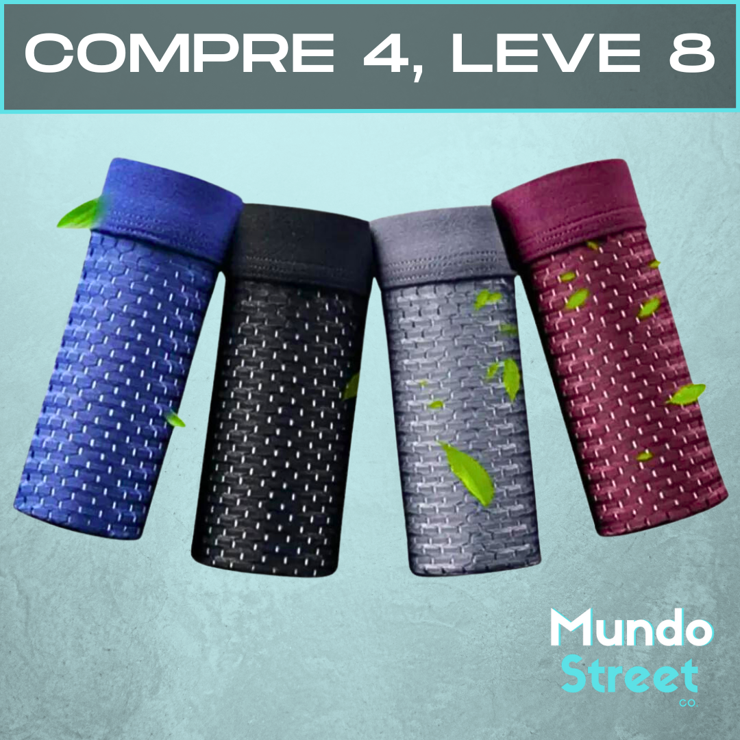 Kit Cuecas Premium Respiráveis - Compre 4 Leve 8